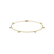 Bracelet diamants ronds 0.30 carat or jaune Celestina